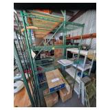 5 Shelf Green Metal Shelf