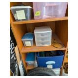 Storage Containers of Misc Chargers, Cables, Tire