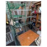 Green Bakers Rack/Wine Holder on Bottom
