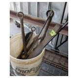 Bucket of Very Large Wrenches, Bolt Cutter, Misc
