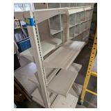 Rolling Merchant Style Shelving, Approx 5ft