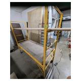 Yellow Rolling Scaffolding