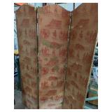 Heavy Red Print Room Divider