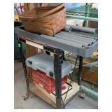 Black Rolling Cart, Gardening Set, Crate of Fluid