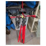 Red Electric Light on Tripod Stand