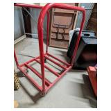Red Rolling Cart