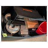 Tote of Paint, Stain, Misc