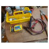Jumper Cables, Knife Carving Set, Nippers