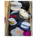 Red Trunk Full of Trucker Hats