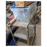 Metal Rolling Cart and Contents