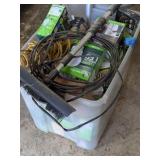 Tote of Bulbs & Lights
