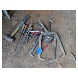 Misc Clamps, Files, Hammer, Scissors, Tape Measure