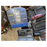 Crate of Dremmel Tools and Accessories