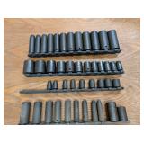 Black Craftsman STD Impact Sockets