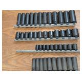 Black Craftsman Metric Impact Sockets