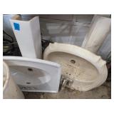 (2) Porcelain Pedastle Sinks