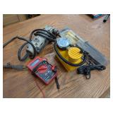 Air Compressor, Soldering Iron, Digital Multimete