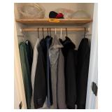 Contents of Closet, Mens and Womens Coats