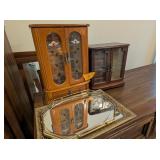 (2) Jewelry Boxes, Mirror Trays