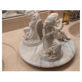 Marble Lazy Susan with Cherubs