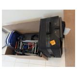 Suitcase, Small Dolly, Cooler,