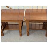 (2) Wooden End Tables
