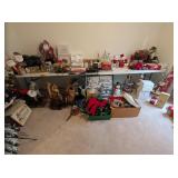 Large Lot of Christmas, Santa, Deer, Snowman