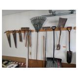Long Handled Tools on Wall (12 or more)