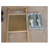 Maid-Rite Wash Board, Quickcube Ice Trays