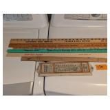 Advertising Yardsticks & Thermometer