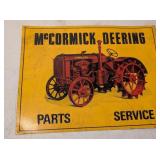 McCormick Deering Tractor Metal Sign 1992