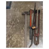 Maul, Sledge Hammer, Long Pry Bar, Bolt Cutter