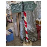 North Pole Sign 5 Foot Tall