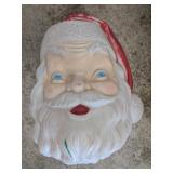 Empire Blow Mold Santa Head Rounded Beard 16 In
