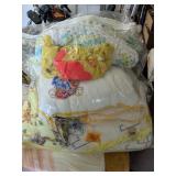 Yellow White Cross Stitch Quilt Paddington Bear
