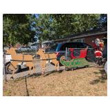 Santa Sled Plywood Decorations
