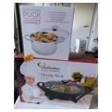 3 Quart Covered Pan, Electric Wok