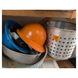 Heated Water Bowl, Large Strainer, (2) Hard Hats