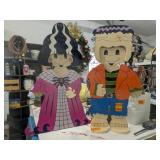 Pair of Halloween Wood Yard Cutouts