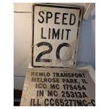 (2) Speed Limit and Transport Signs