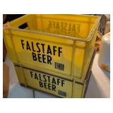 (2) Falstaff Beer Plastic Crates