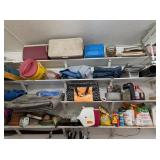 Contents of White Shelves Coolers, Tarps