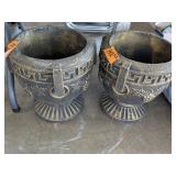 (2) Concrete Planters