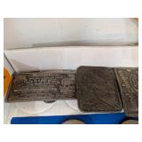 (2) Levi Jeans (1) Brod Dugan Belt Buckles
