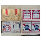 (4) 1970's Unrolled Metal Beer Cans