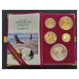 1995-W 5 Coin American Eagles Gold Set w/ Silver