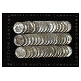 Roll of Mixed Silver Roosevelt Dimes AU/BU