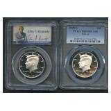 2- 2008-S  Kennedy Halves PCGS PR69 DCAM