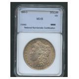 1890-O Morgan Silver Dollar NNC Graded