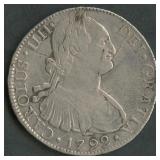 1792 Mexico 8 Reales .903 Silver 26.7 grams